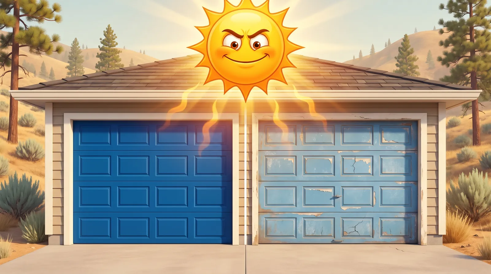 Beating UV Fade: Best Garage Door Colours for Logan Lake's Intense Sun