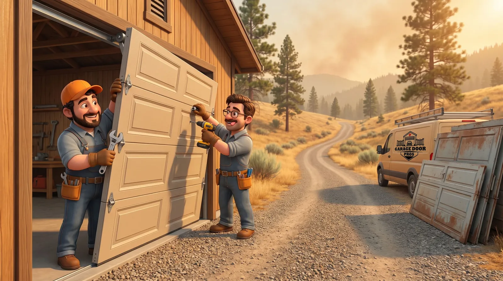 Installing a Garage or Shop Door in Kamloops: Planning Around Heat, Smoke, and Acreage Access