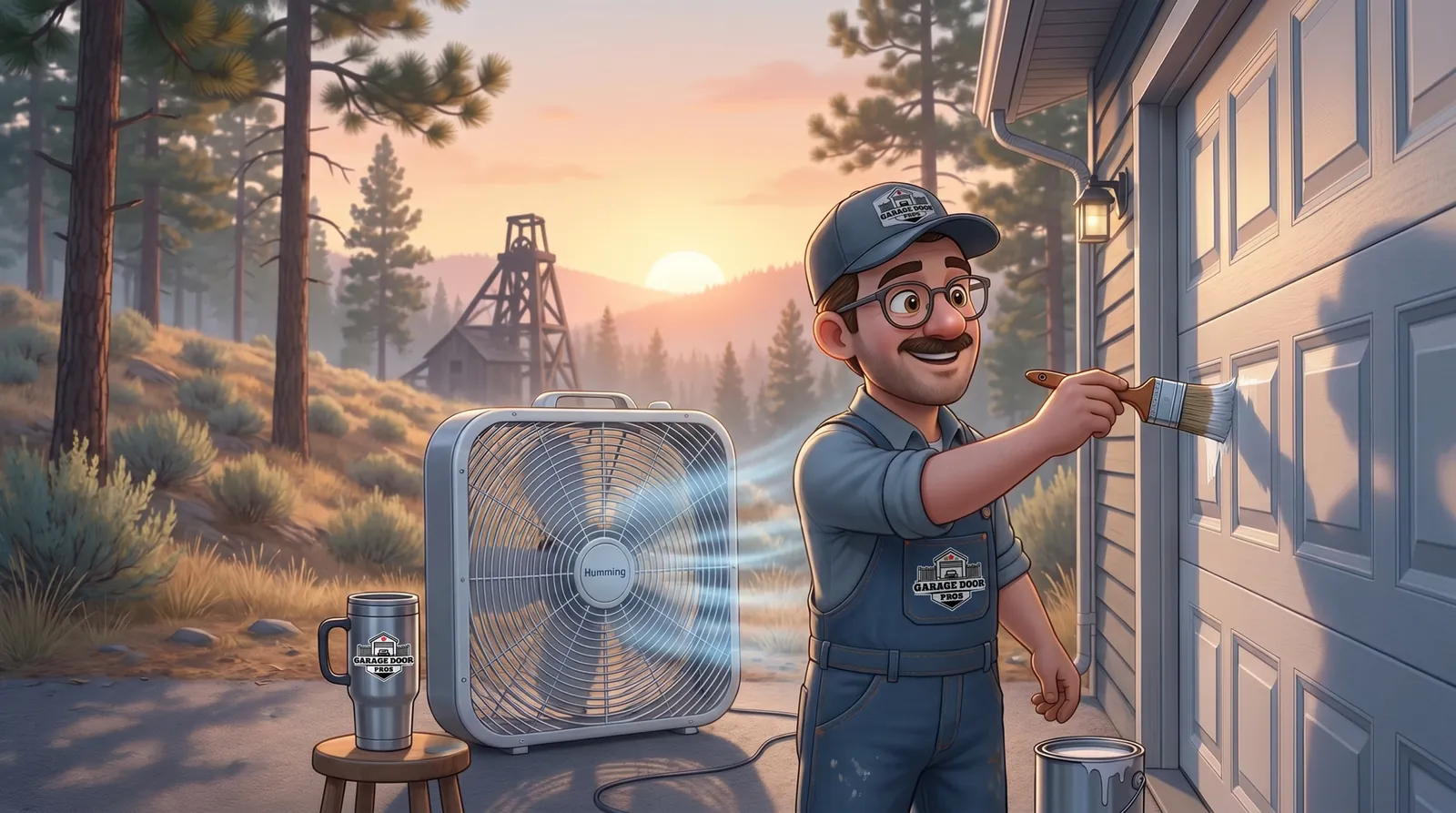 Painting a Garage Door in Logan Lake's Dry Heat: A Guide That Beats the Sun